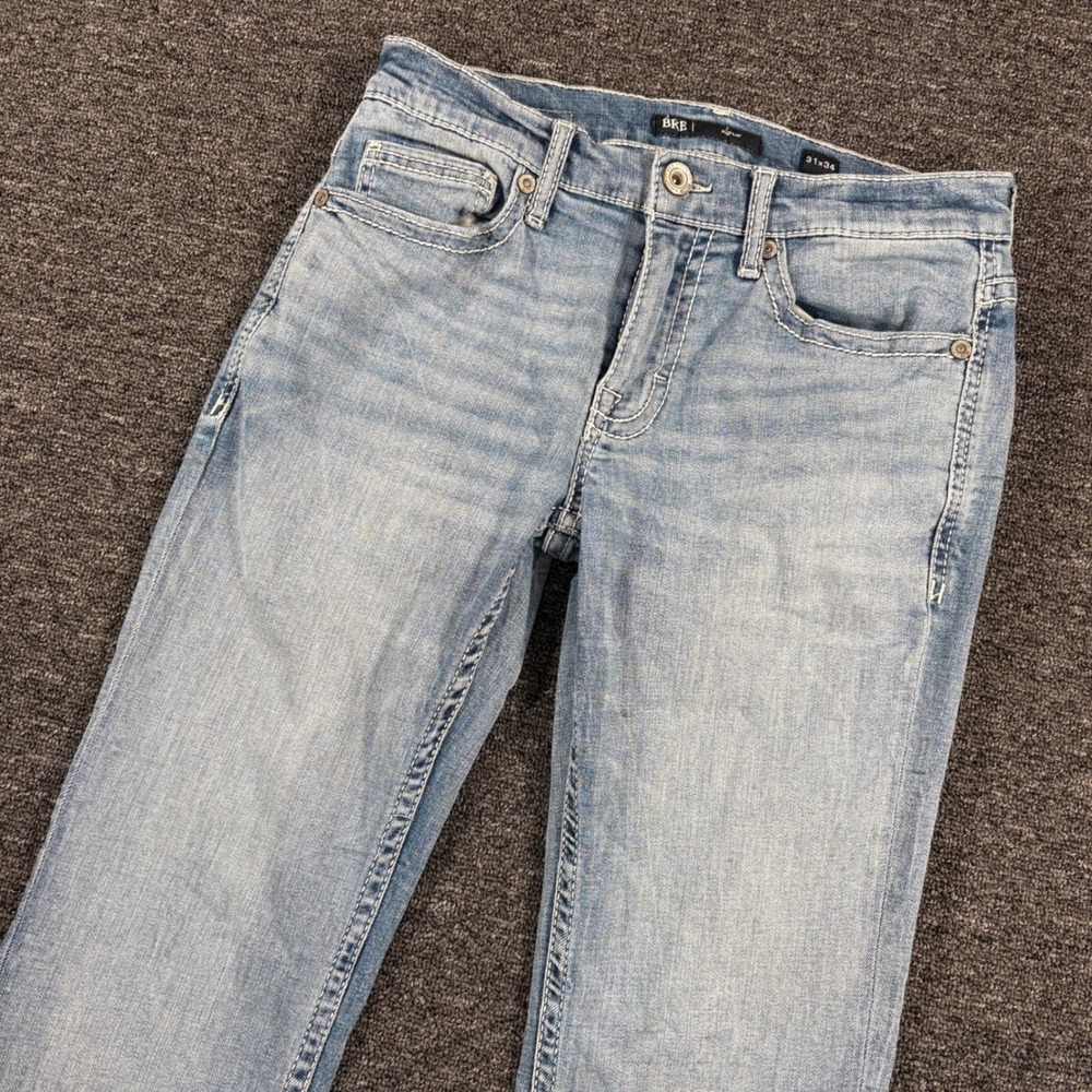 BKE Aiden Jeans Mens 31x34 Light Wash Bootcut Denim Coolmax Stretch